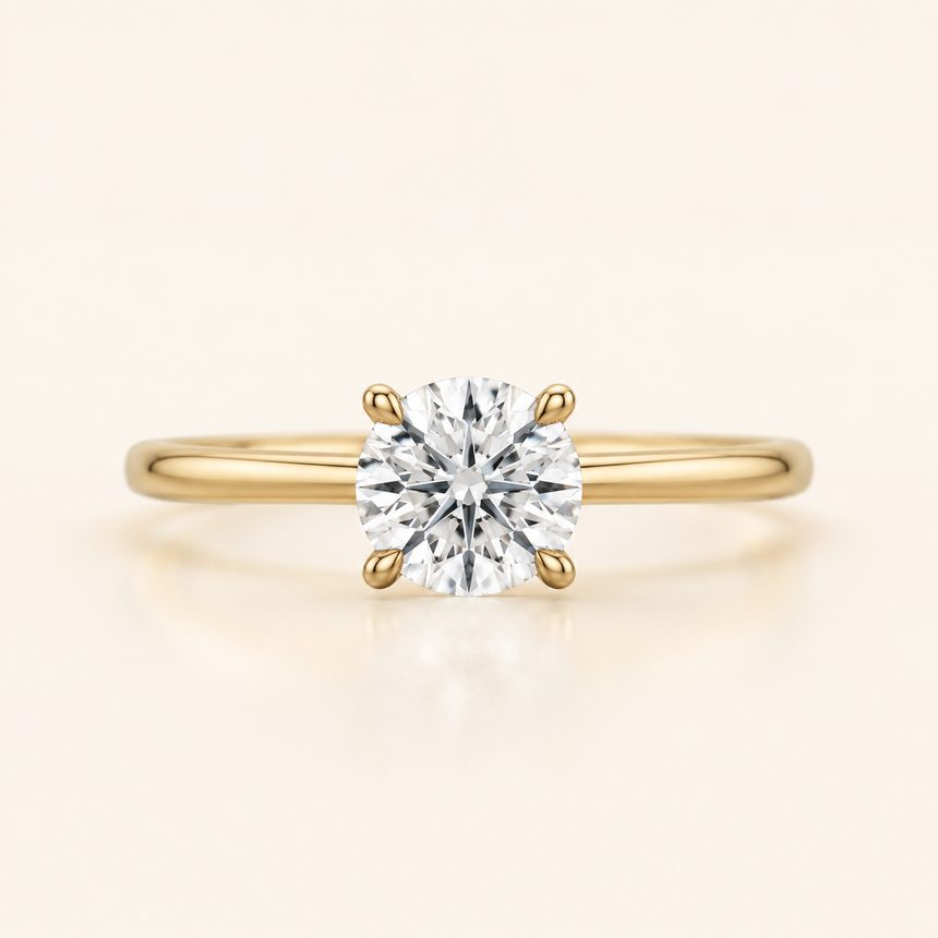Round brilliant solitaire